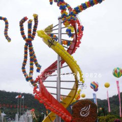 不銹鋼遺傳因子雕塑，廣場不銹鋼雕塑