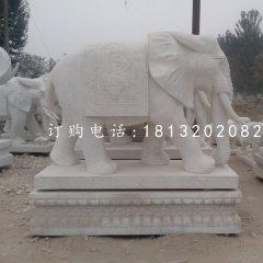 吉祥大象石雕，動(dòng)物石雕
