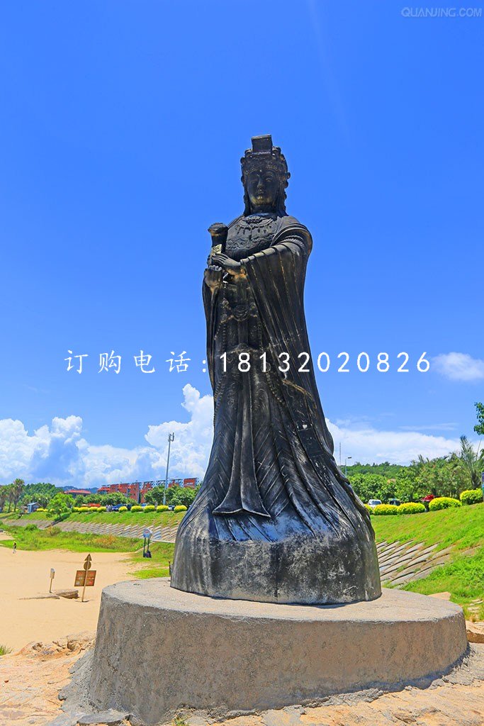 媽祖銅雕，廣場(chǎng)神仙銅雕
