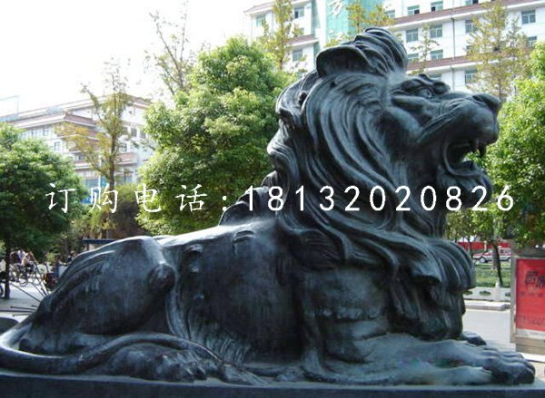 獅子銅雕，鑄銅獅子雕塑