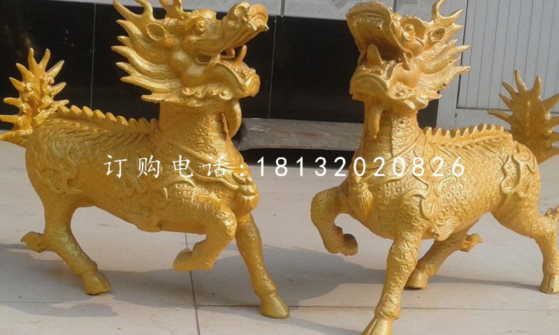 麒麟銅雕，廣場銅麒麟