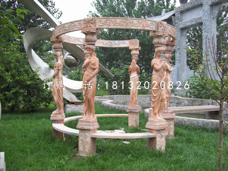 西方人物石涼亭，晚霞紅歐式?jīng)鐾? />
                    <div   id=