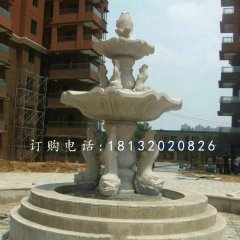 魚(yú)造型噴泉，小區(qū)石噴泉