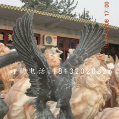 老鷹石雕，青石雄鷹雕塑
