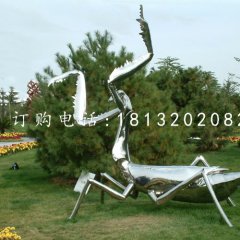 不銹鋼螳螂雕塑，公園昆蟲雕塑