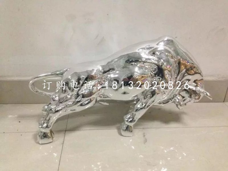 開荒牛雕塑,廣場(chǎng)不銹鋼牛雕塑