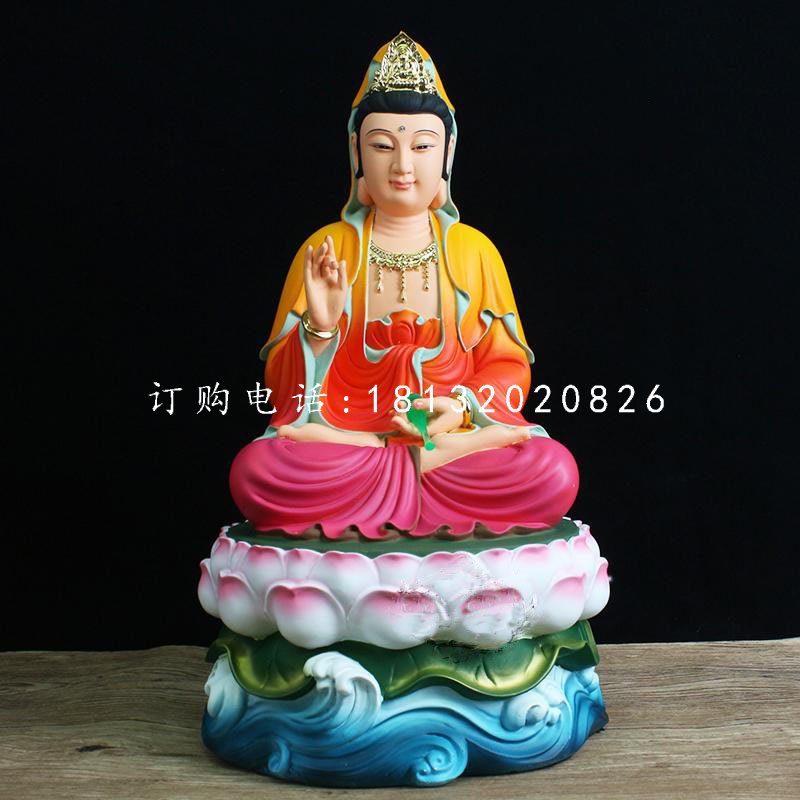 玻璃鋼彩繪觀音菩薩，寺廟佛像雕塑