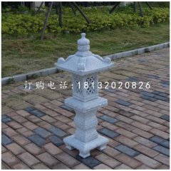 大理石宮燈，庭院石雕燈