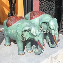 青銅小象銅雕，動(dòng)物銅雕