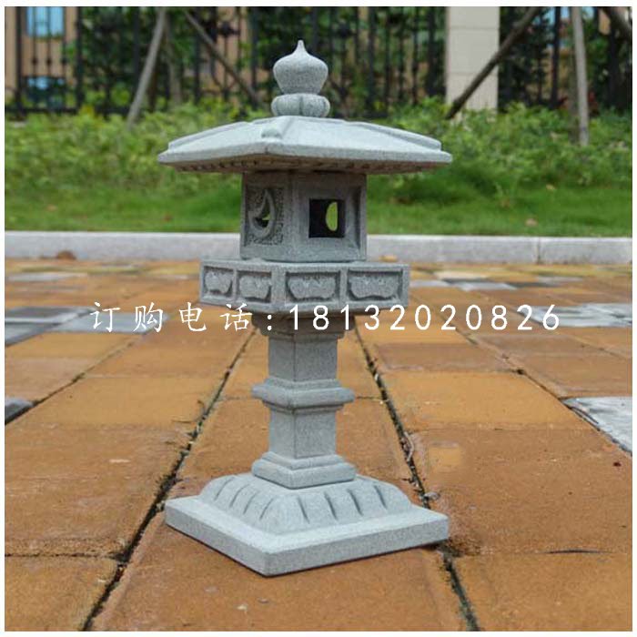 石雕宮燈，公園大理石燈