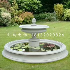 雙層小型噴泉石雕，庭院噴泉石雕