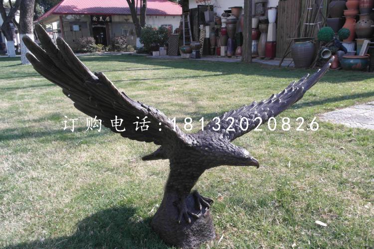 展翅的鷹銅雕，企業(yè)景觀銅雕 (4)