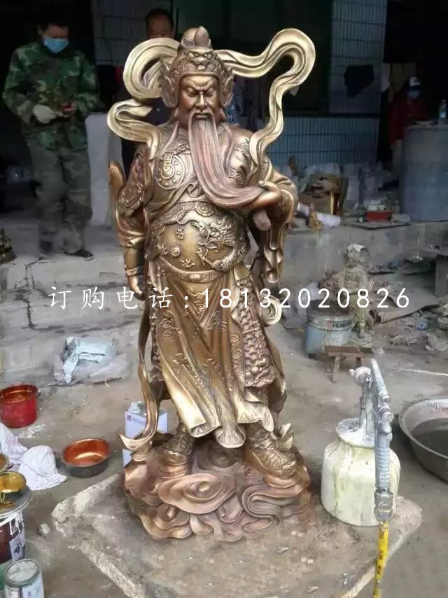 關(guān)羽銅雕，銅雕關(guān)公，武財(cái)神銅雕