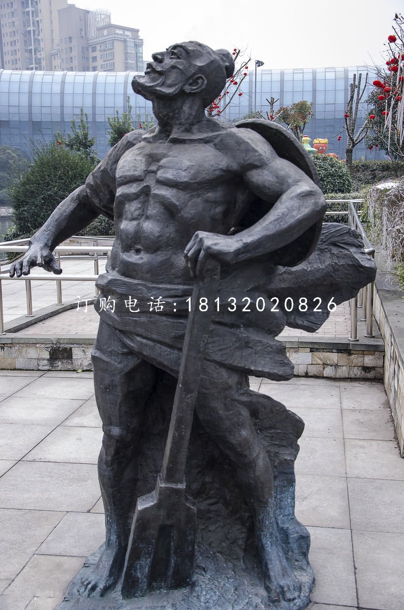 大禹銅雕 神話(huà)人物雕塑