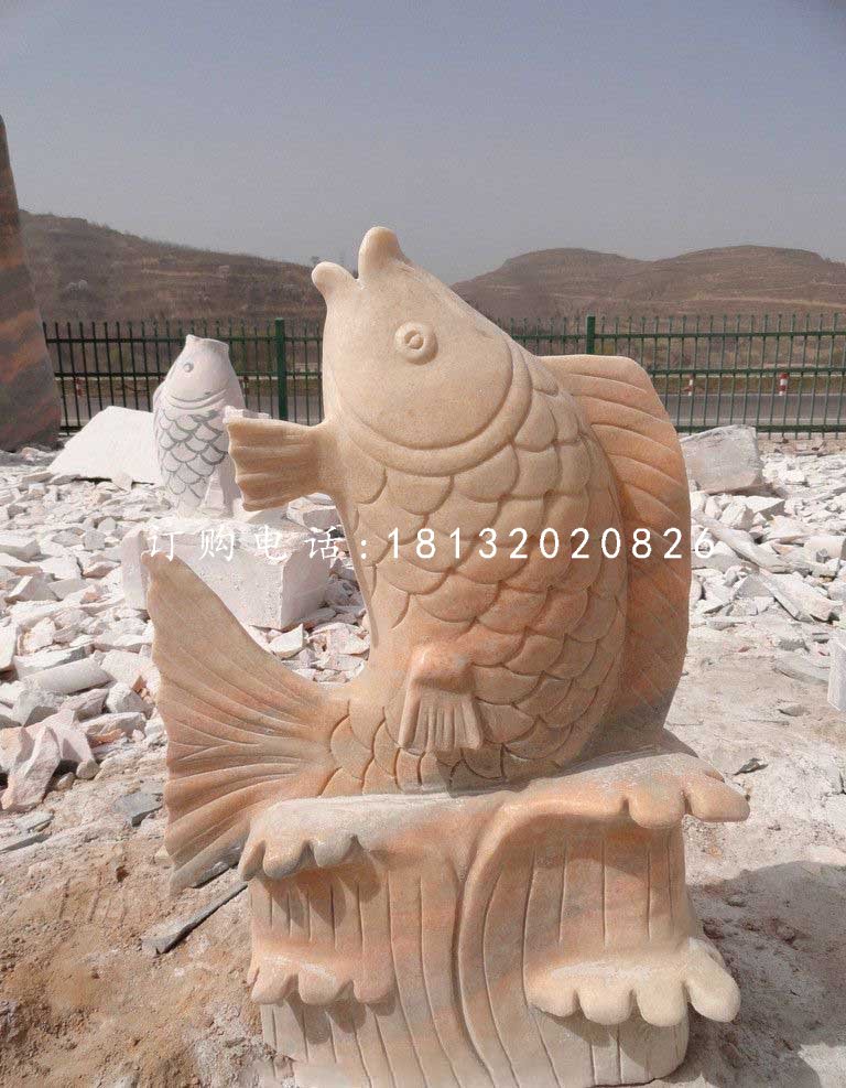 石雕魚，噴泉魚石雕.jpg