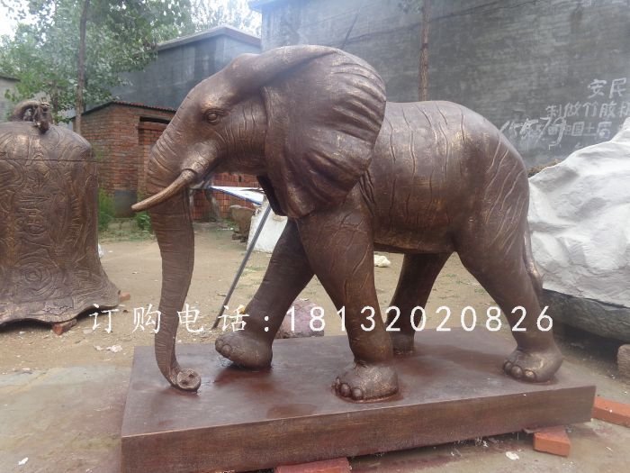 大象銅雕，動(dòng)物銅雕 (2).jpg