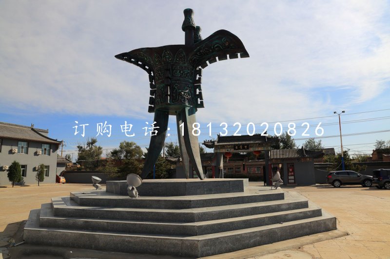 酒樽銅雕 ，廣場青銅酒樽雕塑 (2).jpg