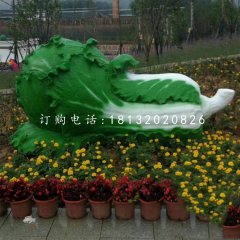 白菜雕塑，玻璃鋼蔬菜雕塑