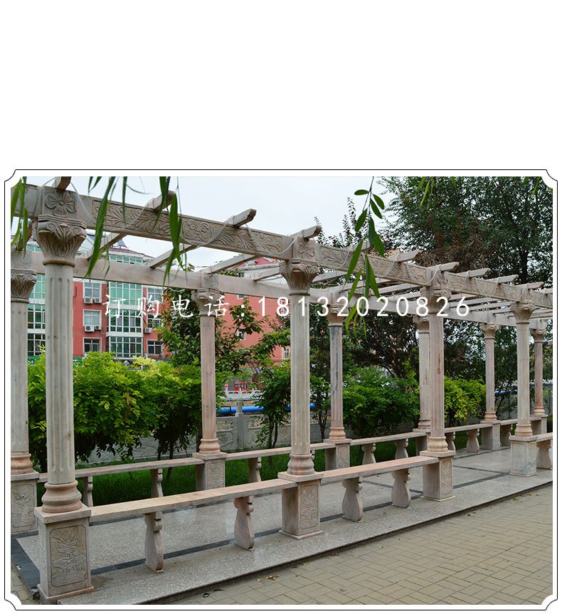長(zhǎng)廊石雕，公園簡(jiǎn)易石長(zhǎng)廊 (2).jpg