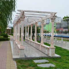 長廊石雕，公園長廊雕塑