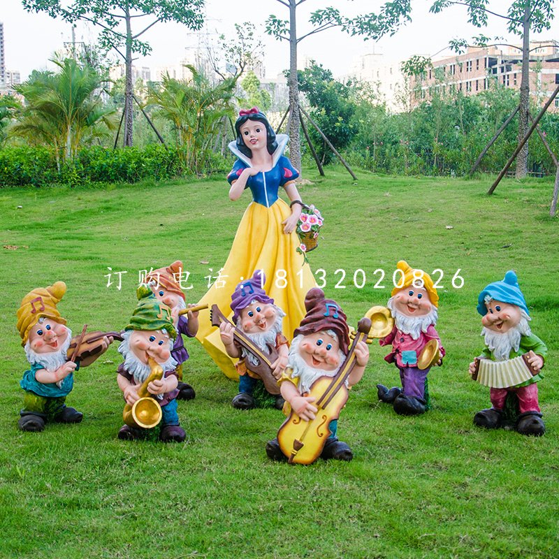 白雪公主小矮人雕塑，公園卡通人物雕塑 (5).jpg