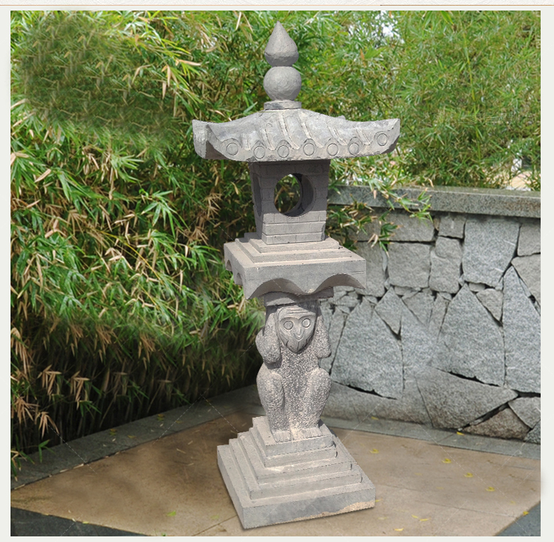 猴子石燈雕塑，園林景觀石雕