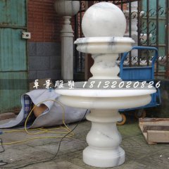 大廳石雕風水球，室內(nèi)風水球