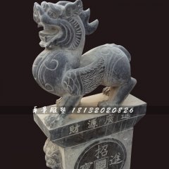 貔貅石雕，青石貔貅雕塑