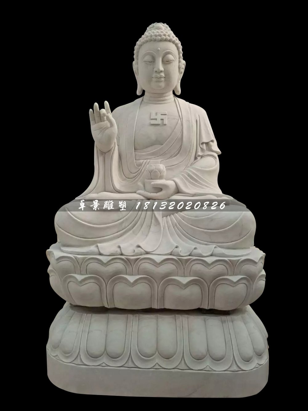 如來佛石雕，大理石佛像雕塑