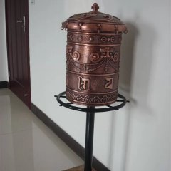 轉(zhuǎn)經(jīng)筒銅雕，鑄銅轉(zhuǎn)經(jīng)筒雕塑