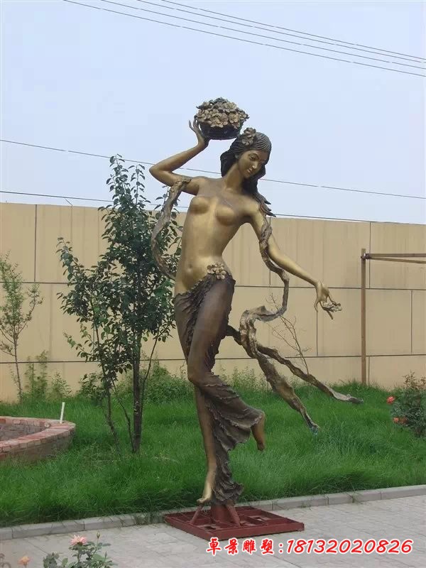 美女銅雕，人物銅雕