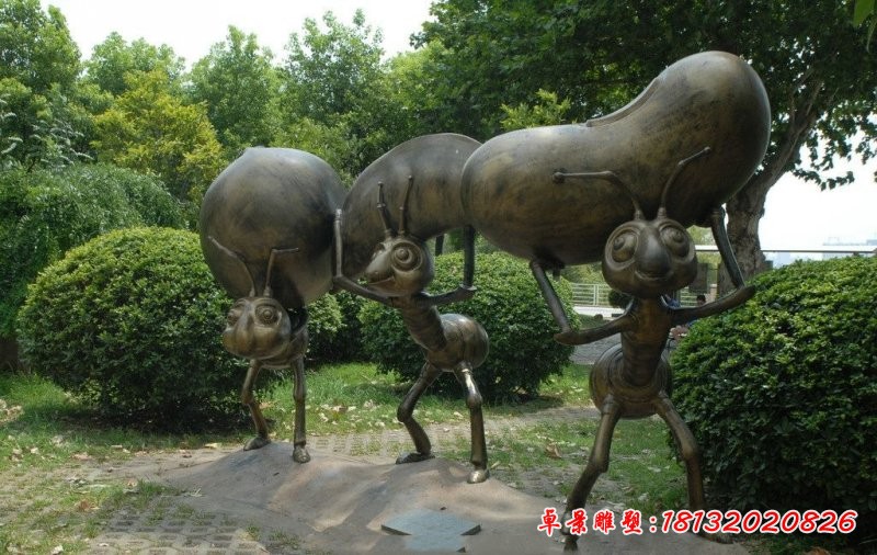 螞蟻銅雕，公園螞蟻雕塑，景觀銅雕