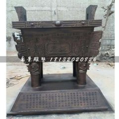 銅雕鼎，鑄銅鼎雕塑