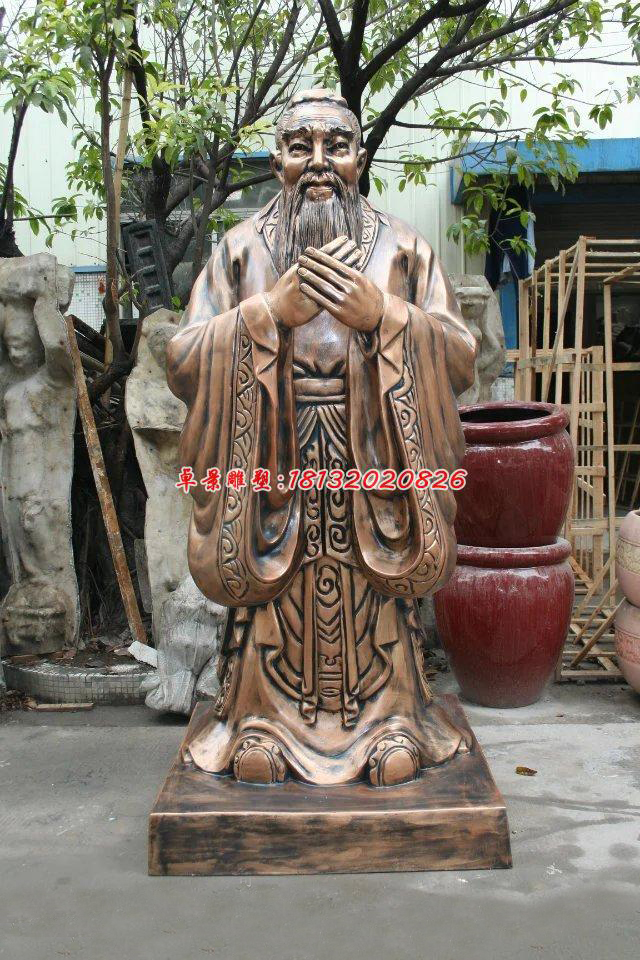 孔子銅雕，孔子雕塑