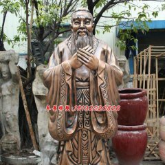孔子銅雕，孔子雕塑