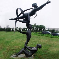 體操運動員雕塑，公園人物銅雕