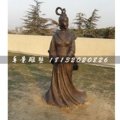 古代美女銅雕，廣場(chǎng)古人雕塑
