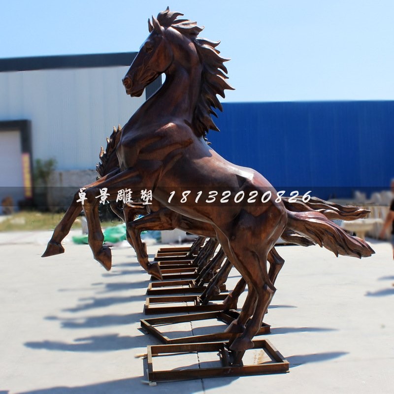 銅雕馬，招財馬銅雕