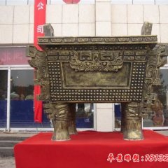 銅雕鼎，企業(yè)銅鼎雕塑