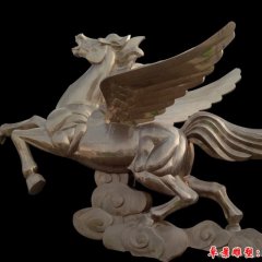 馬踏祥云雕塑，不銹鋼馬雕塑