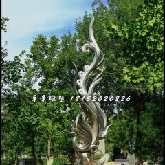 鳳凰雕塑，公園不銹鋼雕塑