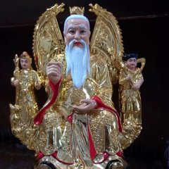 玻璃鋼太乙真人雕塑，玻璃鋼彩繪太乙真人雕塑