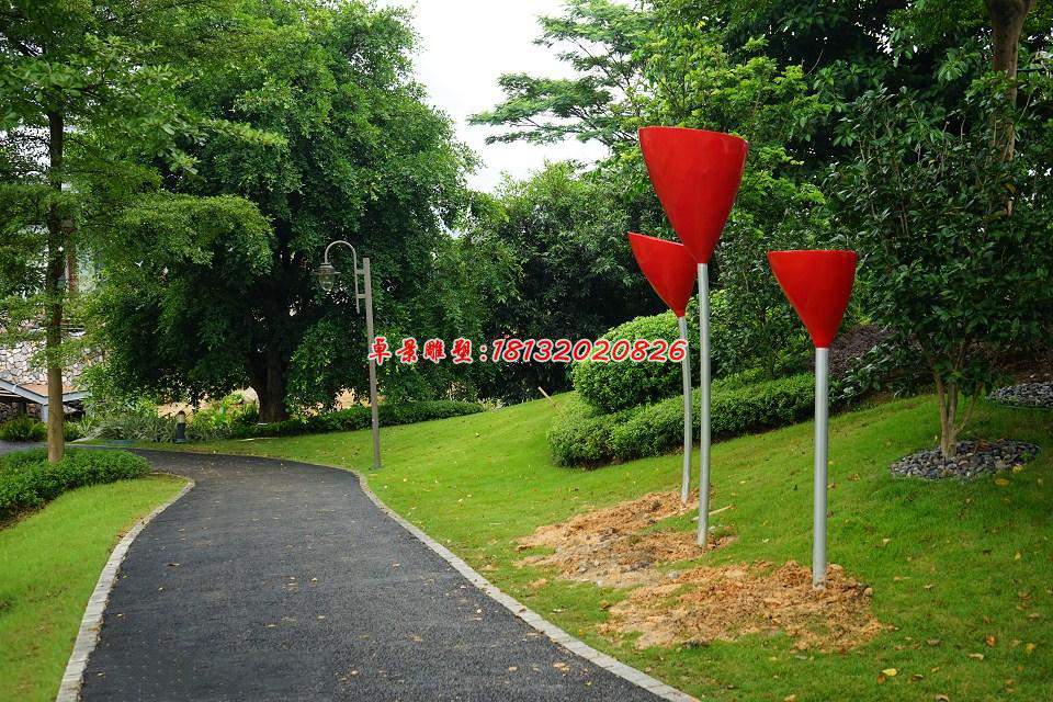 玻璃鋼抽象雕塑，公園景觀雕塑