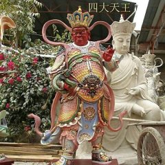 廣目天王雕塑，玻璃鋼神仙雕塑
