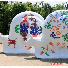 彩繪蝸牛雕塑，玻璃鋼動物雕塑