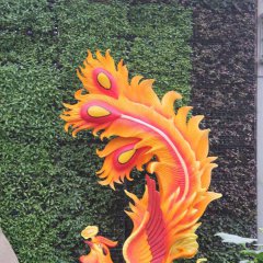 玻璃鋼鳳凰雕塑，彩繪鳳凰雕塑