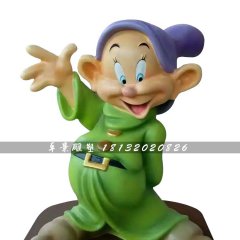 小矮人雕塑，玻璃鋼卡通人物