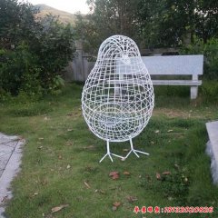 不銹鋼編織鏤空鳥(niǎo)雕塑