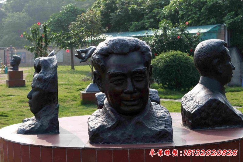 周總理頭像銅雕，偉人銅雕