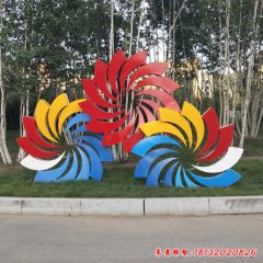 不銹鋼景觀煙花雕塑